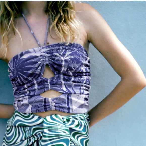 CUT OUT JACQUARD TOP - Picture 5 of 8